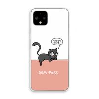 GSM poes: Pixel 4 Transparant Hoesje