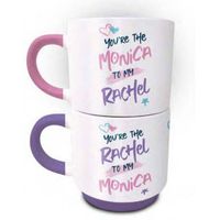 Friends: Monica and Rachel Stack Mug Set Friends: Monica and Rachel Stack Mug Set