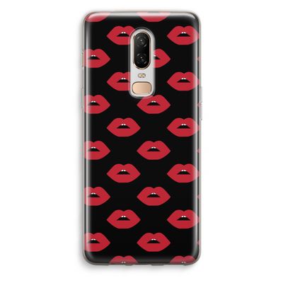 Lips: OnePlus 6 Transparant Hoesje