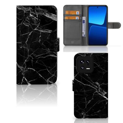 Xiaomi 13 | Bookcase | Marmer Zwart - Origineel Cadeau Vader