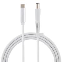 USB-C/type-C naar 7 4 x 0.6 mm laptop voeding oplaadkabel kabel lengte: ongeveer 1.5 m (wit)
