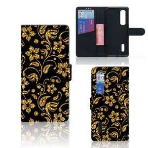 OPPO Find X2 Pro Hoesje Gouden Bloemen