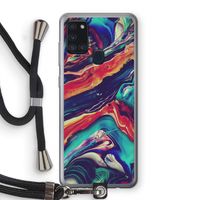 Chameleon Sun: Samsung Galaxy A21s Transparant Hoesje met koord