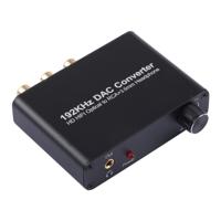 192kHz DAC Converter HD HIFI optische naar Tulp + 3 5 mm hoofdtelefoon 5.1 kanaals digitale audioconvertor met volumeregeling