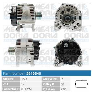 Meat Doria Alternator/Dynamo 5515340