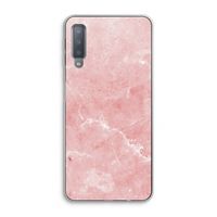Roze marmer: Samsung Galaxy A7 (2018) Transparant Hoesje