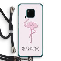 Pink positive: Huawei Mate 20 Pro Transparant Hoesje met koord