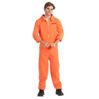 Boland Verkleedpak Oranje Overall Gevangene Peter Heren maat XL - thumbnail