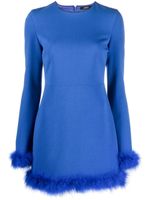 Amen robe courte Penelope en crêpe - Bleu