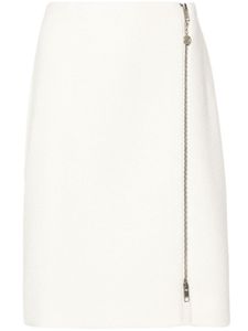 Gucci jupe-short à fermeture zippée - Blanc