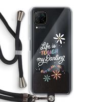 Tough Life: Huawei P40 Lite Transparant Hoesje met koord