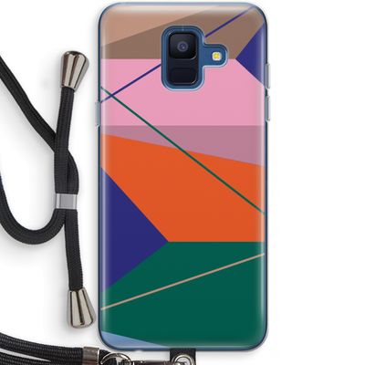 Gestalte 1: Samsung Galaxy A6 (2018) Transparant Hoesje met koord
