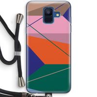 Gestalte 1: Samsung Galaxy A6 (2018) Transparant Hoesje met koord