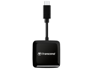 Transcend RDC3 geheugenkaartlezer USB 3.2 Gen 1 (3.1 Gen 1) Type-C Zwart