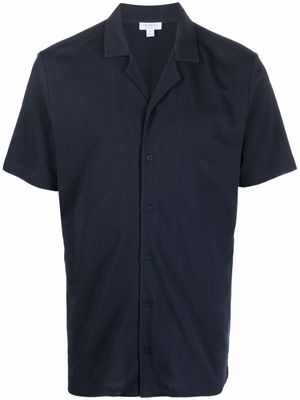 Sunspel polo à boutonnière - Bleu