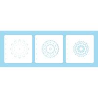 Nellie's Choice • set of 3 layered combi stencils set mandala-1