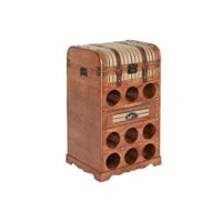 Flessenrek Home ESPRIT Bruin Populier 40 x 35,5 x 71 cm
