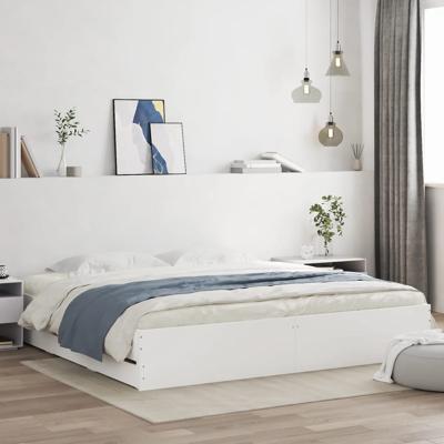 Bedframe met lades bewerkt hout wit 180x200 cm