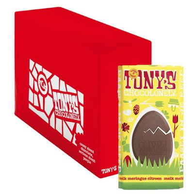 Tony&apos;s Chocolonely - Paasreep Melk Meringue Citroen - 15x 180g