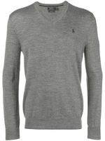 Polo Ralph Lauren pull classique à col v - Gris
