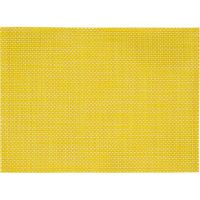 1x stuk Placemats geel gevlochten/geweven print 45 x 30 cm   -