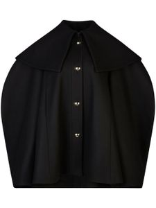 Nina Ricci manteau en laine à simple boutonnage - Noir