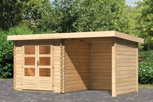 Woodfeeling | Tuinhuis Bastrup 2 met Overkapping 2,0, Zij- en Achterwand