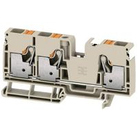 Weidmüller 2674970000 Doorgangsserieklem Push-In-klem, Steekaansluiting Donkerbeige 25 stuk(s)