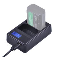 Dual Channel Digitaal LCD Display acculader met een USB-poort voor Sony NP-FZ100 batterij compatibel met Sony A9 (ILCE-9)