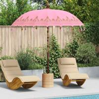 Balinese Parasol Roze (210-220) x 260 cm Katoen en massief hout
