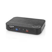 Nedis HDMI-Converter | 1x USB-C / 2x HDMI Input | 1x HDMI Output | 1-weg | 4K@60Hz | 18 Gbps | ABS | Antraciet - VCON6420AT - thumbnail