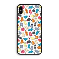 Kleurrijke katten: iPhone X Biologisch afbreekbaar hoesje