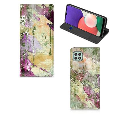 Bookcase Samsung Galaxy A22 5G Letter Painting
