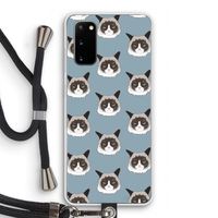 It's a Purrr Case: Samsung Galaxy S20 Transparant Hoesje met koord