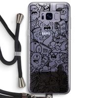Vexx Black City : Samsung Galaxy S8 Plus Transparant Hoesje met koord