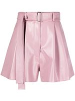 Alex Perry short à taille haute ceinturée - Rose