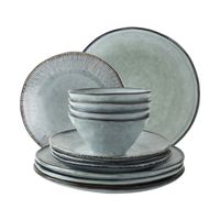 Dutch Rose Organic 12 delig servies blue