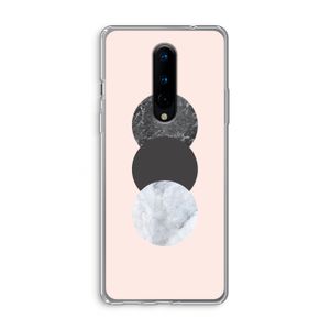 Marmeren cirkels: OnePlus 8 Transparant Hoesje