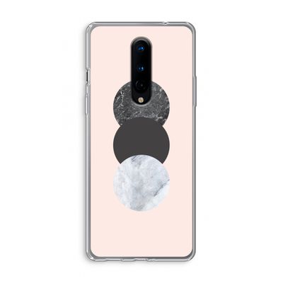 Marmeren cirkels: OnePlus 8 Transparant Hoesje
