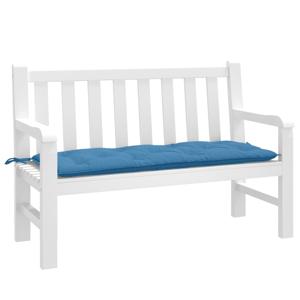 VidaXL Tuinbankkussen 120x50x7 cm stof gemêleerd blauw
