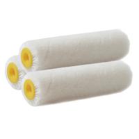 Sorex Verfroller met vacht - Set van 3x stuks - anti spatten - 2,5 x 10 cm - pluisvrij - Verfspullen