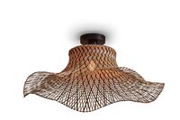 GOOD&MOJO Plafondlamp 'Ibiza' Bamboe, 65cm, kleur Naturel/Zwart