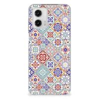 Motorola Moto G73 | TPU | Siliconen hoesje | Tiles Color