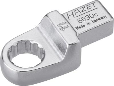 HAZET Insteekringsleutel 6630C-11 · 9 x 12 mm insteekvierkant massief · Buitentwaalfkant tractieprofiel · SW 11 mm