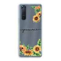 Zonnebloemen: Sony Xperia 5 II Transparant Hoesje