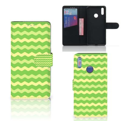 Huawei Y7 (2019) | Telefoon Hoesje | Waves Green