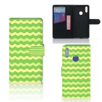 Huawei Y7 (2019) | Telefoon Hoesje | Waves Green