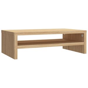 vidaXL Monitorstandaard 42x24x13 cm bewerkt hout sonoma eikenkleurig