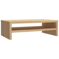 vidaXL Monitorstandaard 42x24x13 cm bewerkt hout sonoma eikenkleurig - thumbnail