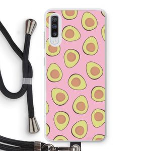 Dancing avocados: Samsung Galaxy A70 Transparant Hoesje met koord